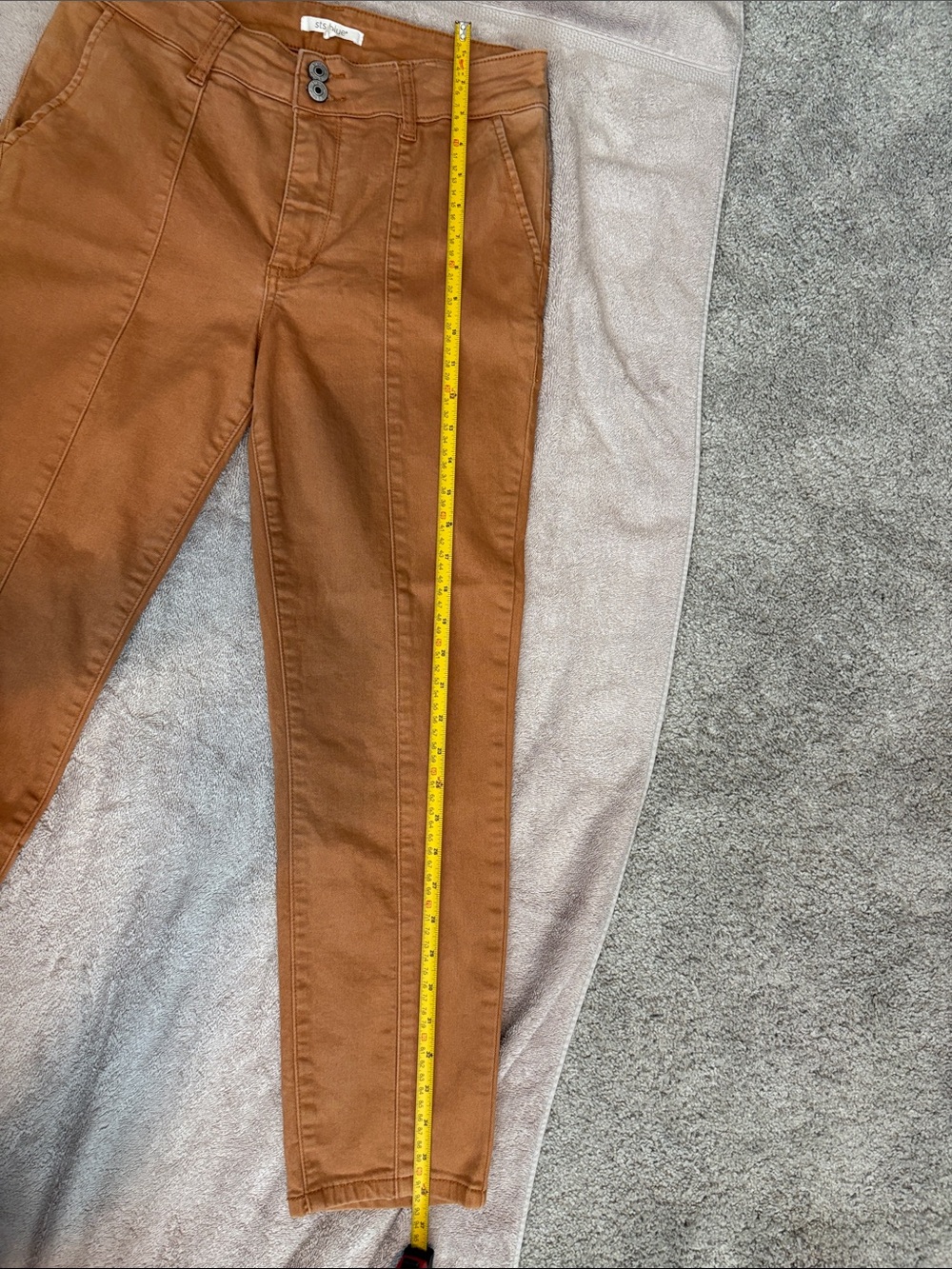 NWOT Blue Caroline Women's High-Rise Straight Leg Jeans in Rust Brown - 10/30 - Picture 7 of 10